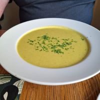 Brocolli soup 🥦 at Zucchini Vegetarian Cafe in Helsinki
