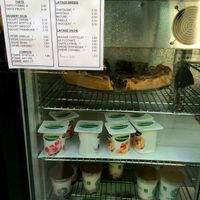 The dessert case in the restaurant (more desserts in a case on the ground floor) at Country Life in Marseille