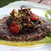 Rösti aux champignons  at La Maison du Vert in Ticheville