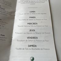 Menú  at Guen Mai in Paris