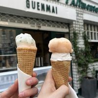 Lemon basil and grapefruit / grapefruit and coconut milk 🤤  at Guen Mai in Paris