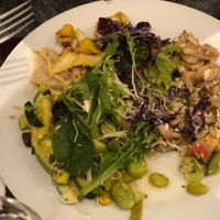 Salad buffet selection at La Faim des Haricots - Puits Vert in Toulouse