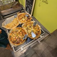 Tartes sallees (quiche) 3/4 vegetarian, 1 vegan at La Faim des Haricots - Puits Vert in Toulouse