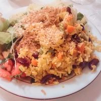 Cold buffet (vegan) at Saveurs Bio in Toulouse