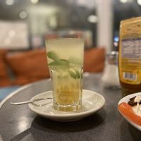 Ginger tea (I didn’t have the honey) at Baharat-Falafel in Berlin