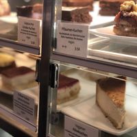 Vegan options for cake. at Osho's Place in Cologne