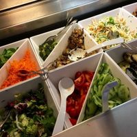 salads at Osho's Place in Cologne