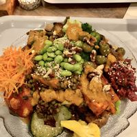 Huge portion with all the good food😄 at Osho's Place in Cologne