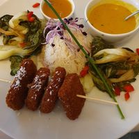 Tempeh Skewer at Radieschen in Darmstadt