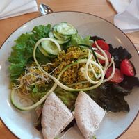 Taboule (Salat) at Radieschen in Darmstadt