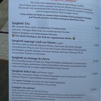 Menu Hauptgerichte Spaghetti at Radieschen in Darmstadt