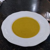 Black beluga lentil soup at Hiller in Hannover