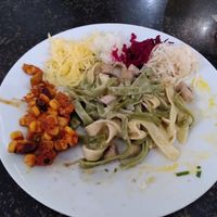 Pasta with mushrooms at Hiller in Hannover