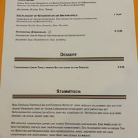 Menükarte   at Hiller in Hannover