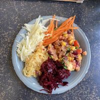 Salad from the buffet  at Hiller in Hannover