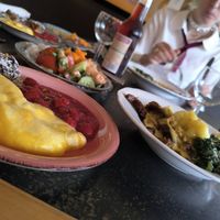 Beerengrütze, Maracujacreme, Kuchen at Hiller in Hannover