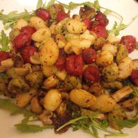 Gnocchi with mushrooms and pepper seasoning at Ignaz in Munich