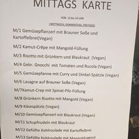 Mittagskarte #Veganuary at Ignaz in Munich