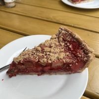 Erdbeerrhabarberkuchen (vegan)  at Ignaz in Munich