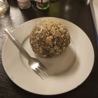 Massive chocolate dessert ball at Ignaz in Munich