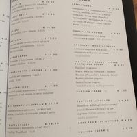 Menu I at Prinz Myshkin City in Munich