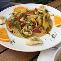Vegan, gluten free thai style curry at Prinz Myshkin City in Munich