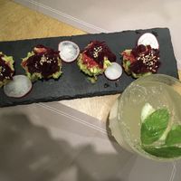 Vorspeise mit Randen und Avocado  at ThirdEye in Crete