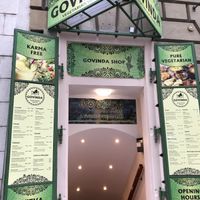 Entrance at Govinda I in Budapest