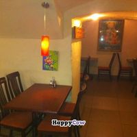 seating at Govinda I in Budapest