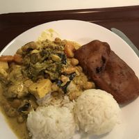 Pakora and small portion at Govinda I in Budapest