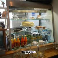 A couple things on the top shelf were vegan at Kaffihusid Gardurinn - Ecstasy's Heart-Garden in Reykjavik