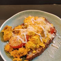 scrumbled tofu at Cornucopia in Dublin