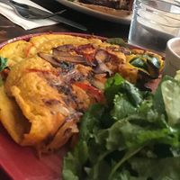 Vegan omelette  at Cornucopia in Dublin