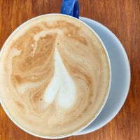 Coconut latte at Cornucopia in Dublin