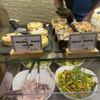 Dessert and salads  at Cornucopia in Dublin