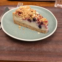 Berry crumble cheesecake  at Cornucopia in Dublin