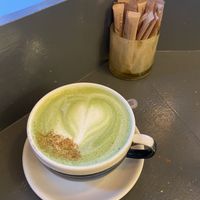 Macha latte #Veganuary at Cornucopia in Dublin