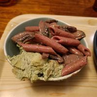 Pasta salad, potato salad. Also had veg in there at Cornucopia in Dublin