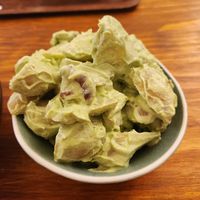 Garlic potato salad with walnuts at Cornucopia in Dublin