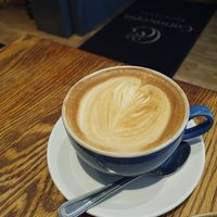 Oat milk latte at Cornucopia in Dublin