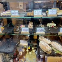 Coffee counter case of treats   at Cornucopia in Dublin