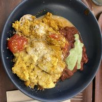 Tofu and beans breakfast   at Cornucopia in Dublin