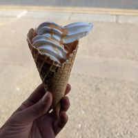 A little more soft serve please at Cornucopia in Dublin