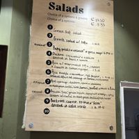 Salads, could do with marking off the ones they’ve run out of  at Cornucopia in Dublin