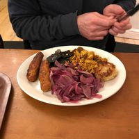 Hot breakfast option at Cornucopia in Dublin