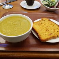 Split pea soup at Cornucopia in Dublin