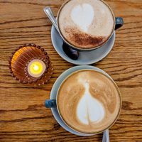 White Barley Cup and Coconut Latte at Cornucopia in Dublin