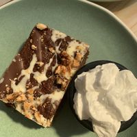 Walnut and chocolate brownie  at Cornucopia in Dublin