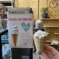 FINALLY FOUND VEGAN SOFT SERVE!!  at Cornucopia in Dublin