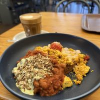 Half beans, half tofu  at Cornucopia in Dublin